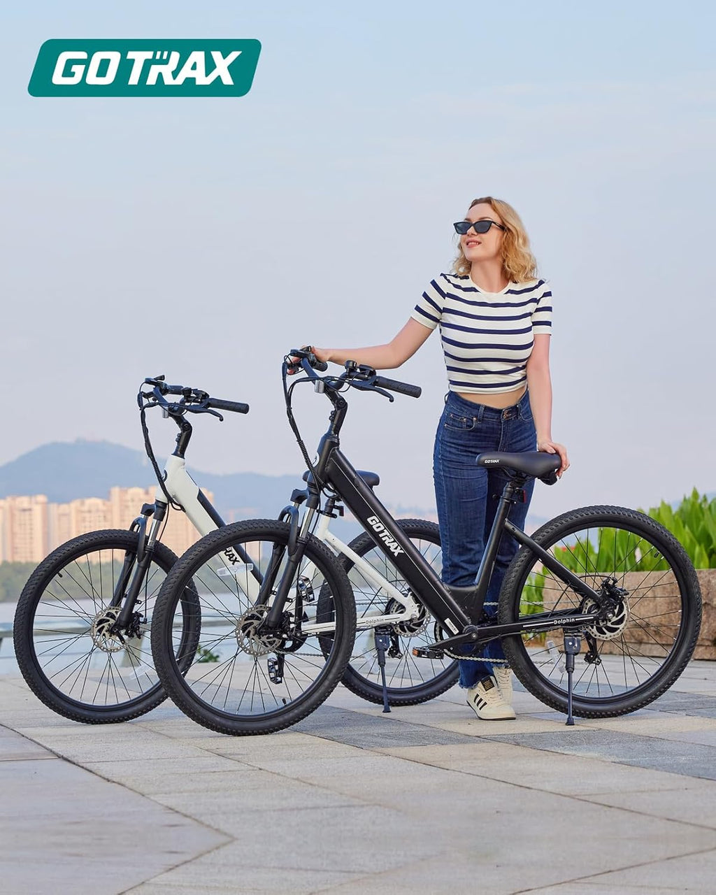 Electric Bike, Max Range 30Miles(Pedal-assist1) & 20Mph Power by Peak 500W, 5 Pedal-Assist Levels