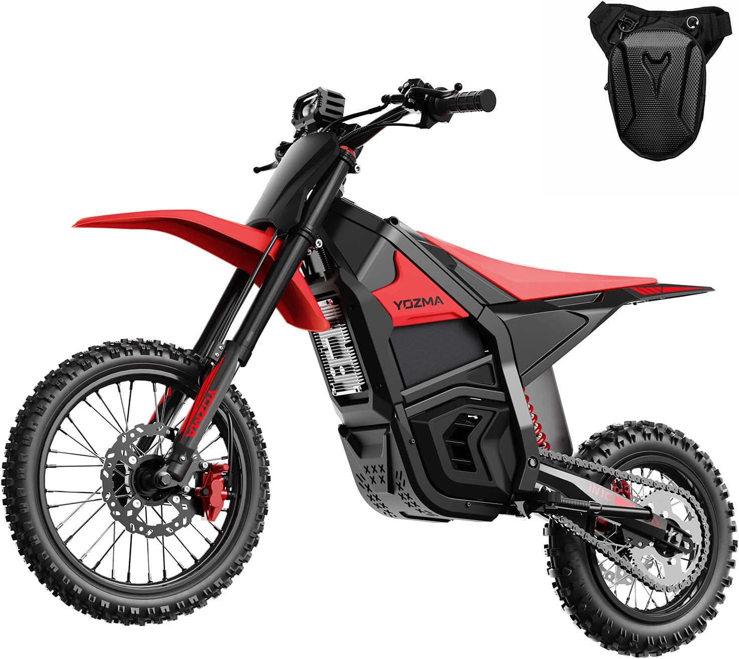 Off-Road Electric Mini Dirt Bike for Teens & Adults – 2600W Peak High-Torque Motor, 1123.2Wh Removable Battery, Dual Hydraulic Brakes, Full Suspension E-Motorcycle