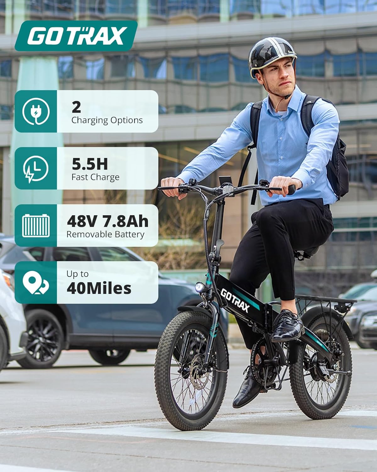 Electric Bike with 40Miles (Pedal-assist1) by 48V
