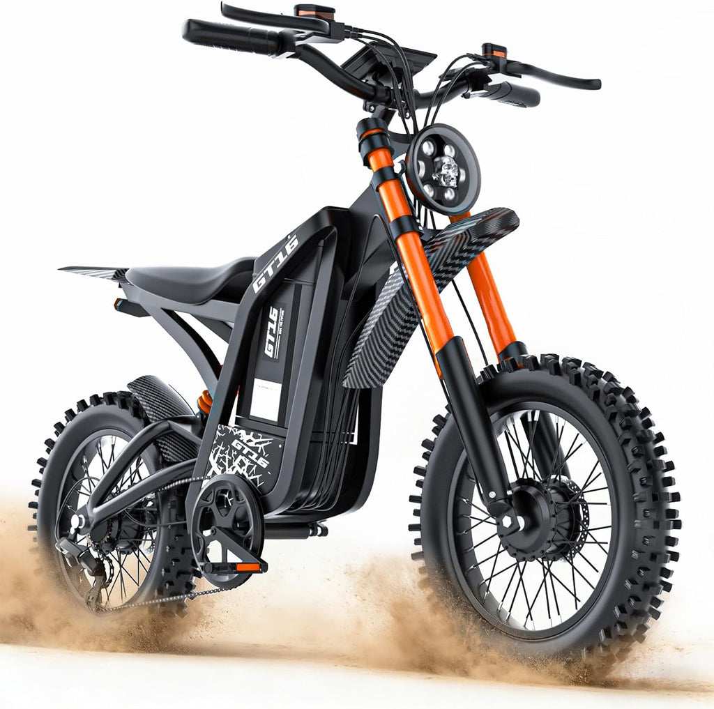 Electric Dirt Bike, 5500W Peak Motor, 40MPH Fast Electric Bike, 48V 30Ah