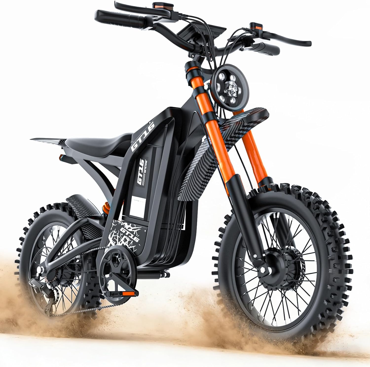 Electric Dirt Bike, 5500W Peak Motor, 40MPH Fast Electric Bike, 48V 30Ah