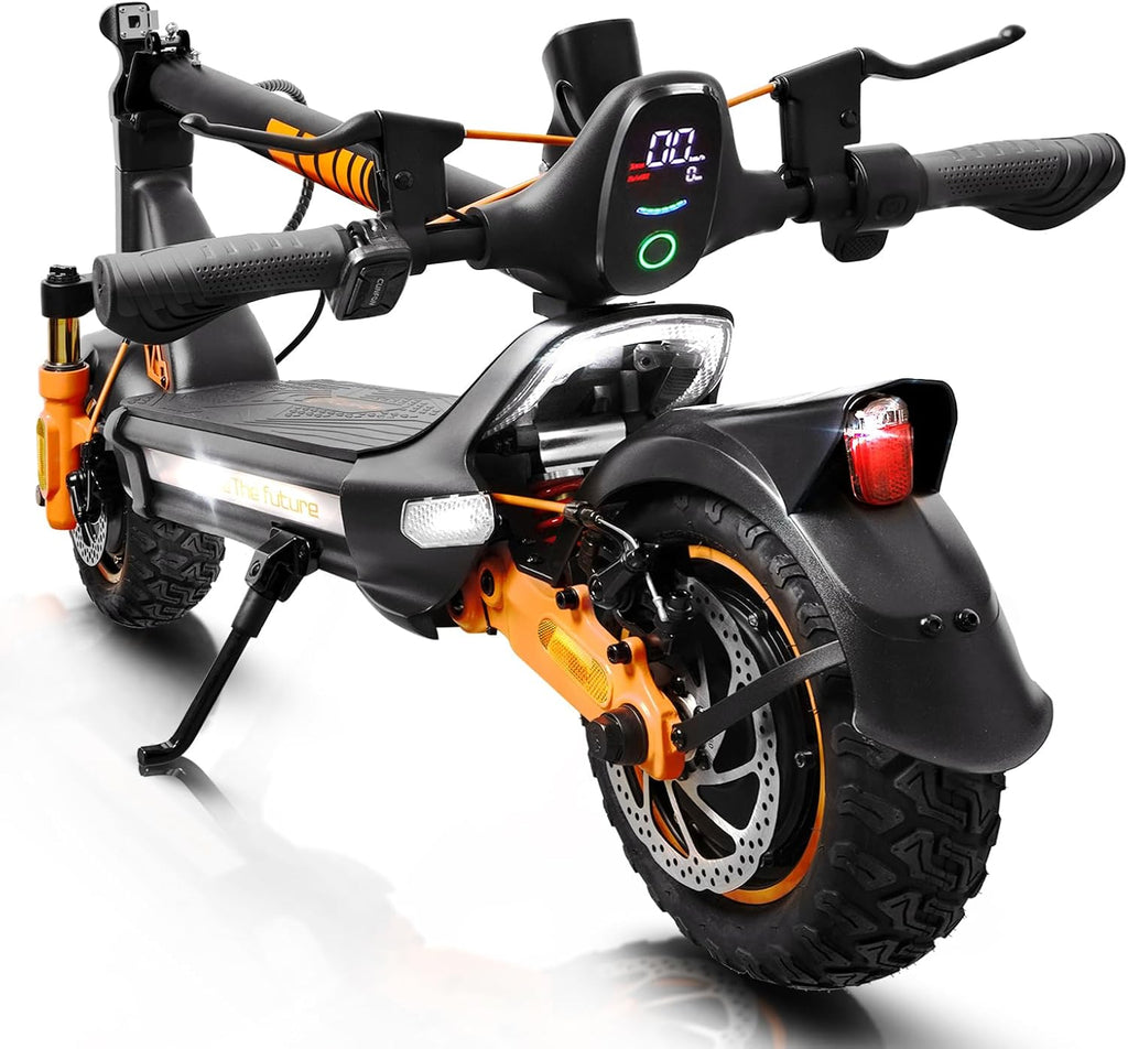Electric Scooter Adult, 1600W*2 Dual Motor RZ1000, Up to 40-50 Miles Long Range/MAX Speed 31 Mph, Self-Sealing Off Road Tires