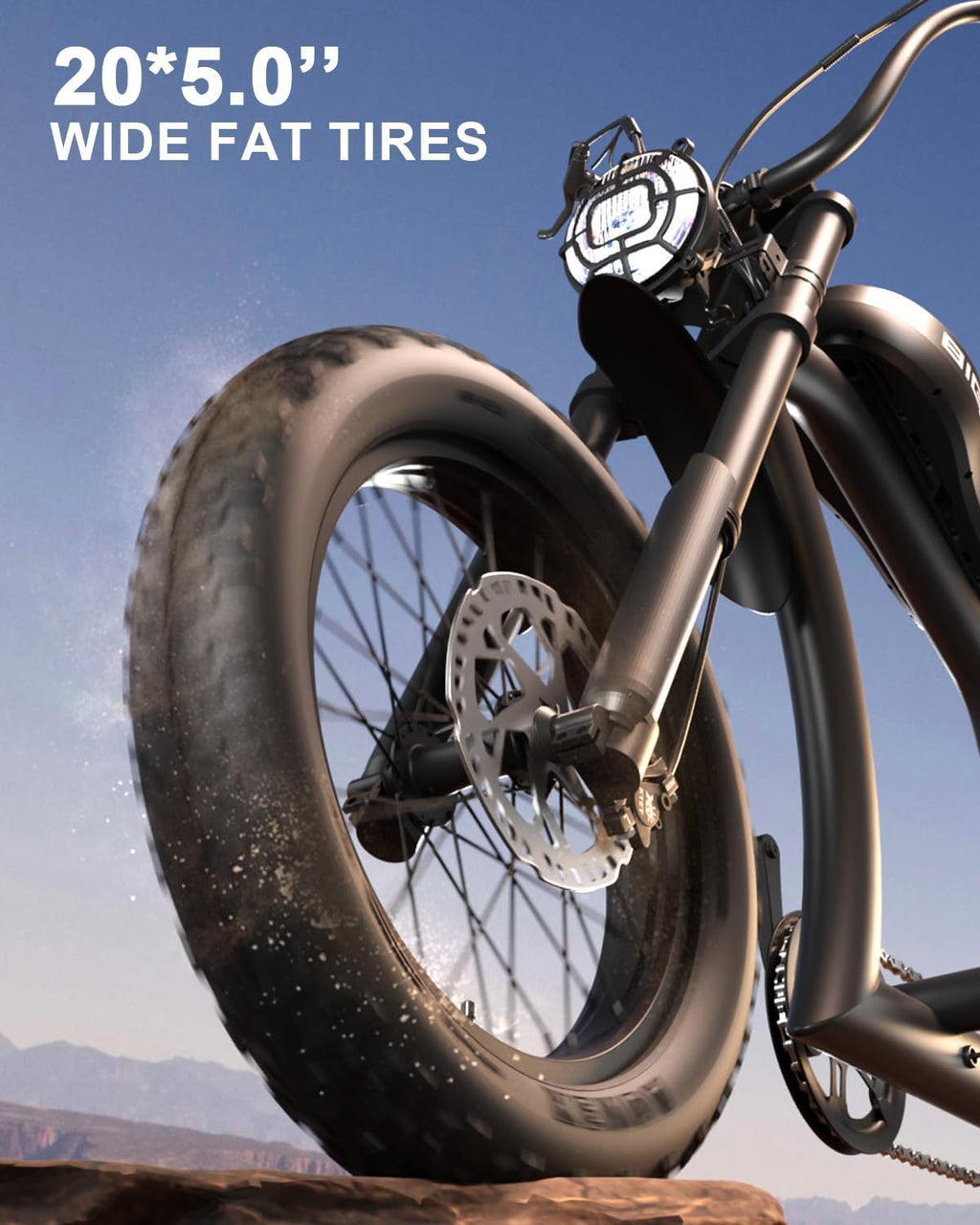 52V Dual Suspension Electric Bike | 1500W Brushless Motor & Turn Signals