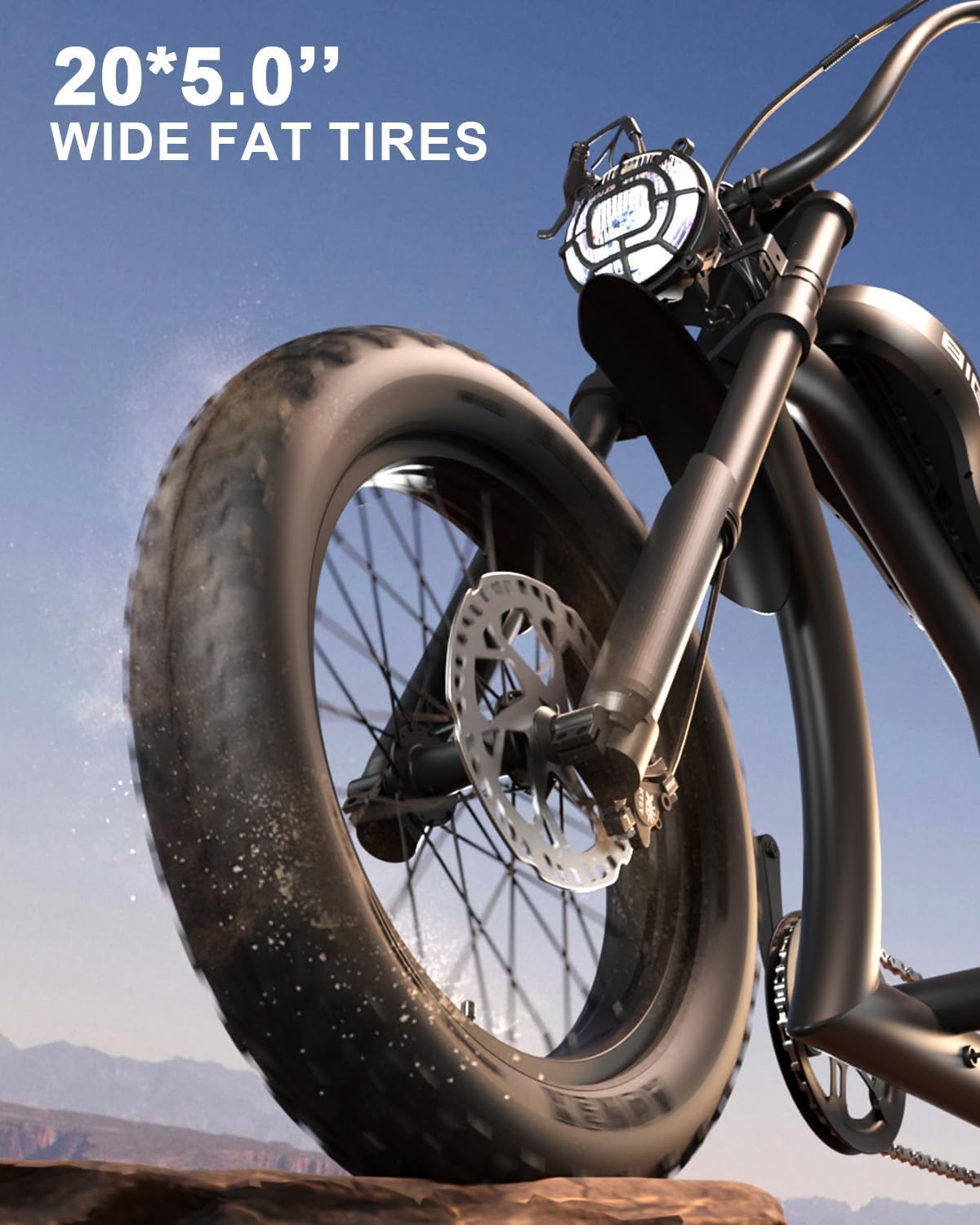 52V Dual Suspension Electric Bike | 1500W Brushless Motor & Turn Signals
