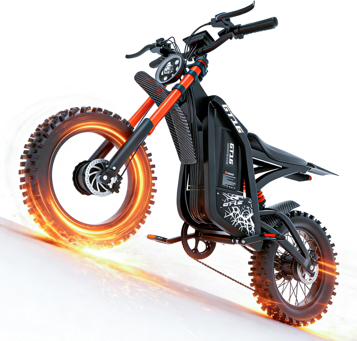 Electric Dirt Bike, 5500W Peak Motor, 40MPH Fast Electric Bike, 48V/60V 30Ah
