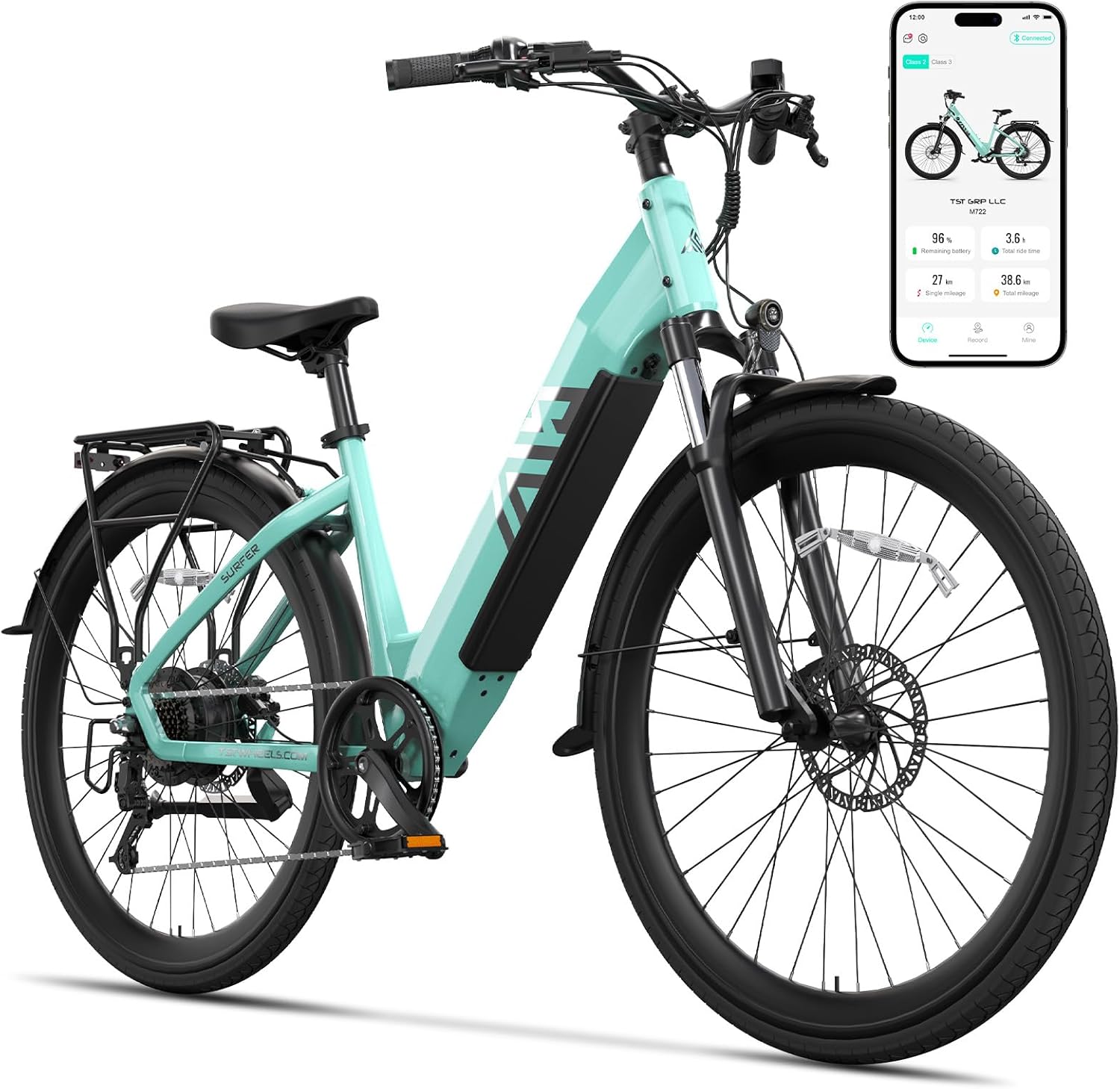 27.5" All-Terrain Front Suspension Electric Bike | Peak 1200W Adult E-Bike with Fat Tires