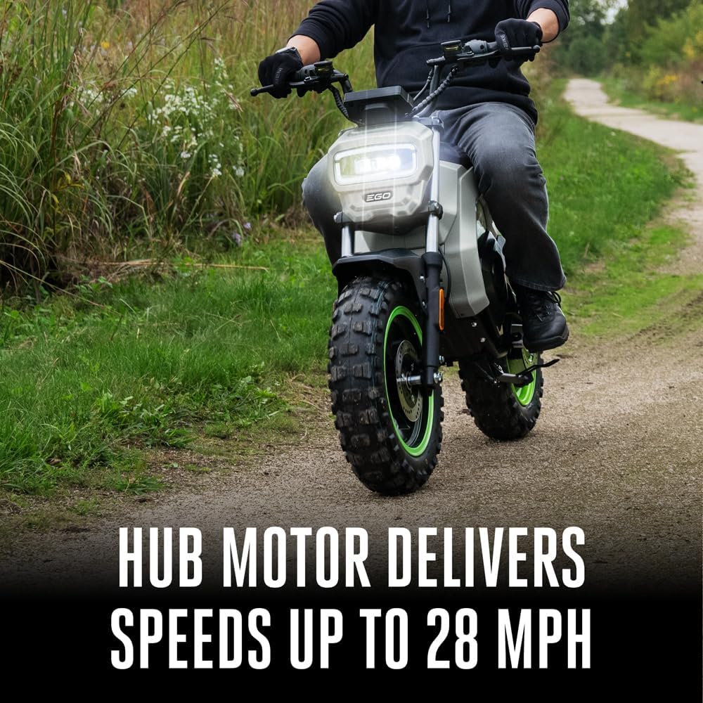 Rear-Suspension Adult Electric Mini Bike – Dual Battery Ports, High-Output Motor (Tool Only)