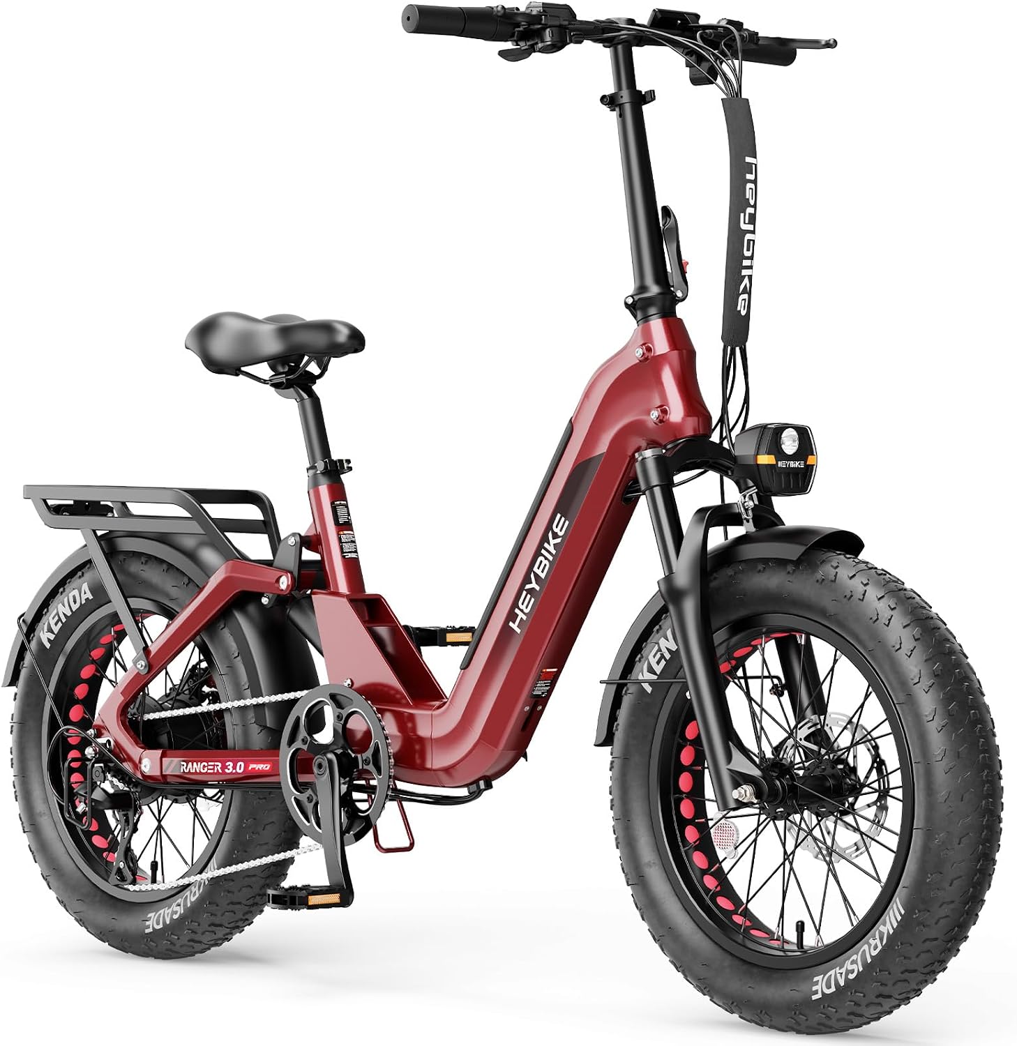 Heybike Rangers 3.0 Pro 1200W Peak Foldable Fat Tire Electric Bike for Adults – 28 MPH Commuter & Off-Road E-Bike