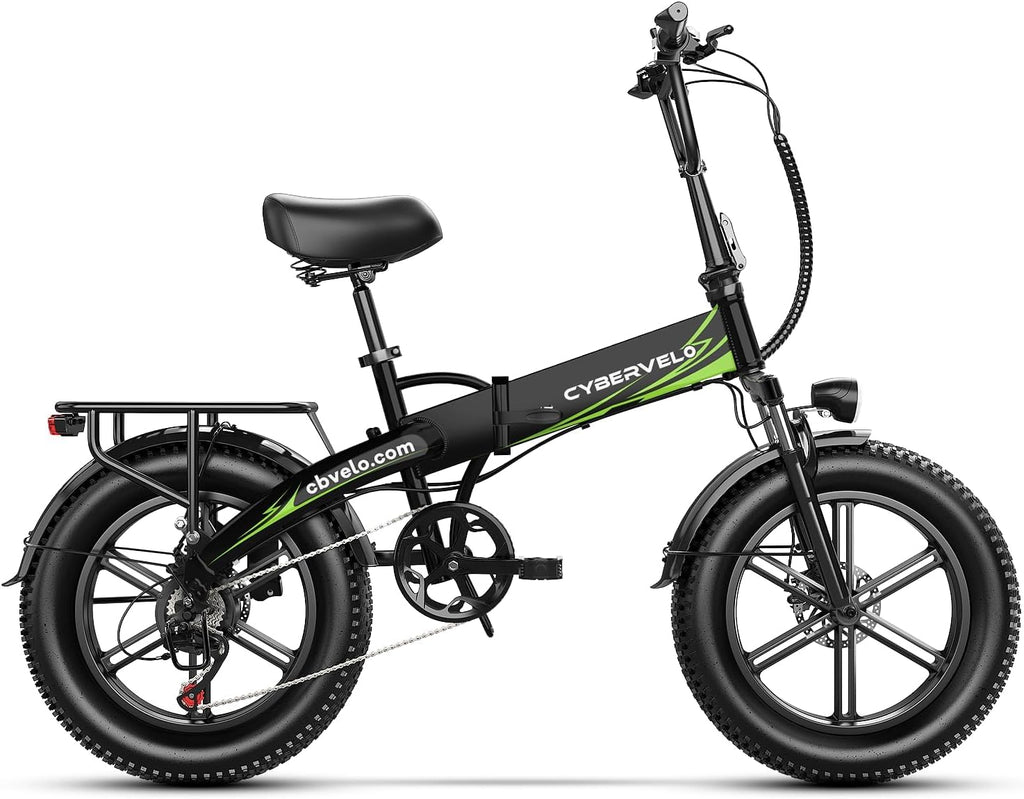 Folding Fat Tire Electric Bike | High-Capacity Removable Battery & Long-Range E-Bike