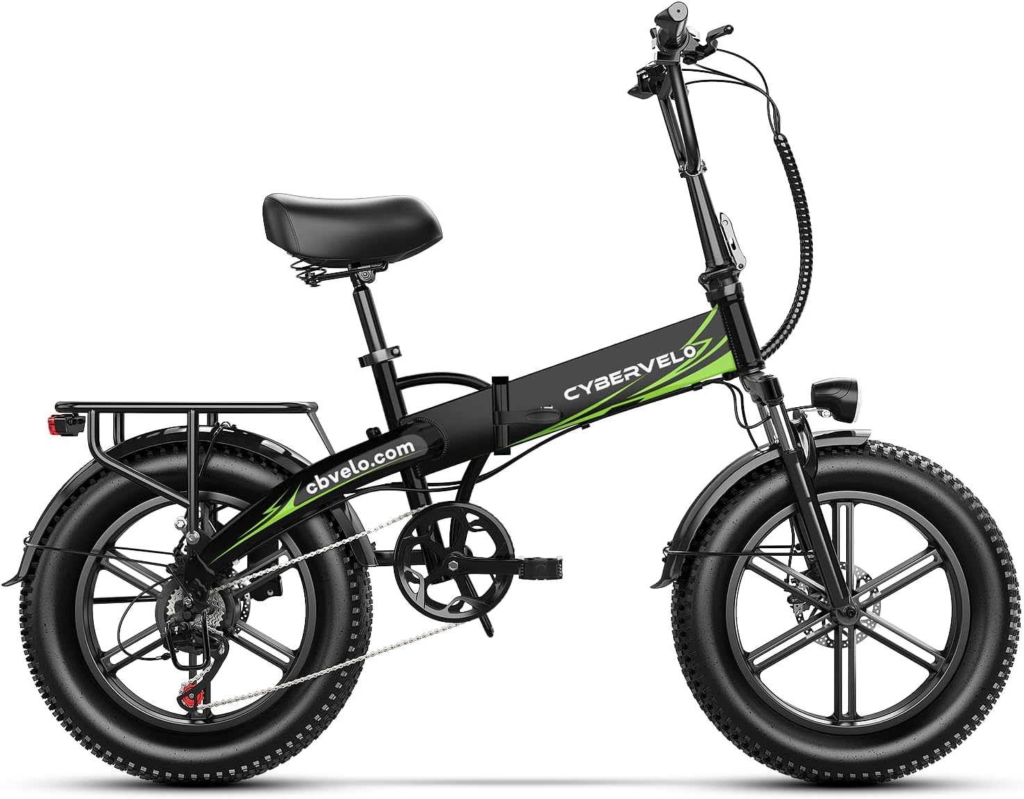 Folding Fat Tire Electric Bike | High-Capacity Removable Battery & Long-Range E-Bike