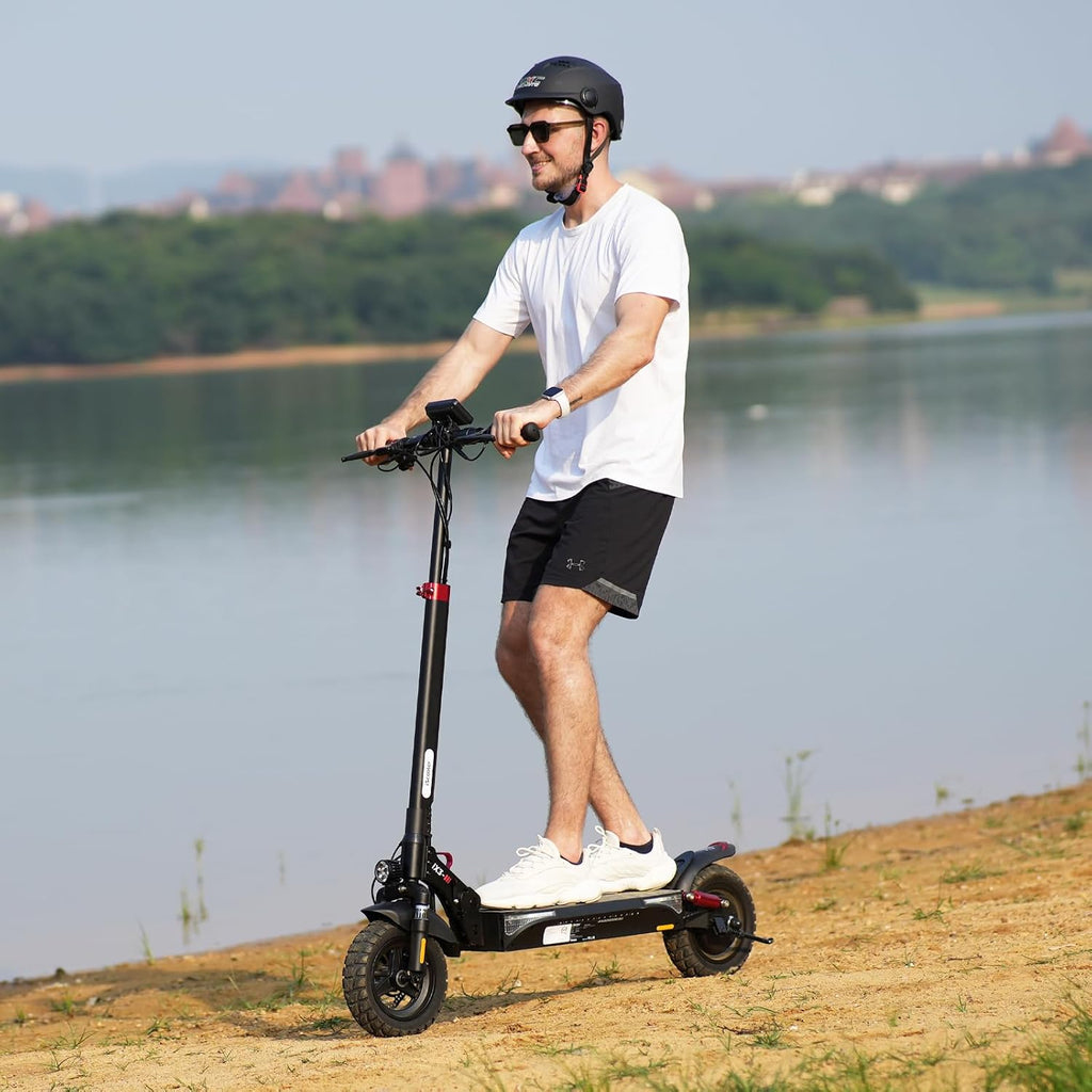 Electric Scooter, Off Road Tires, 800W Motor E-Scooter Up to 25/28 Miles Range,Top Speed 25/28 MPH, Adjustable Handlebar Height,Folding Commuting Electric Scooter for Adults