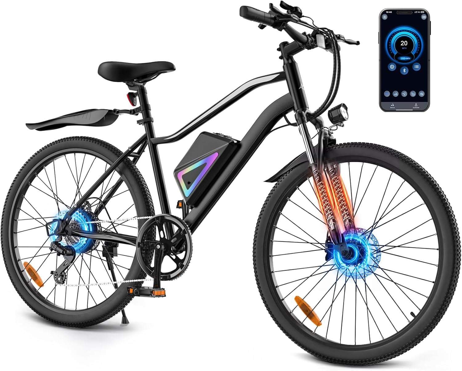 Electric Bike for Adults, 1500W/1000W Peak Motor 26" Ebike