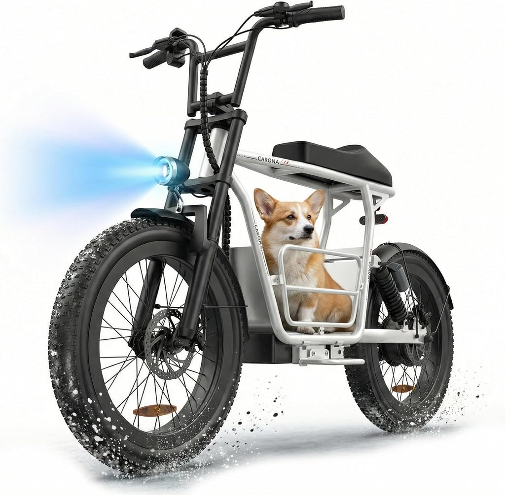 Adult Electric Utility Scooter with Seat – 1000W Peak, 25-Mile Range, 20 MPH, Cargo Basket & Comfort Suspension (UL 2272 Certified)