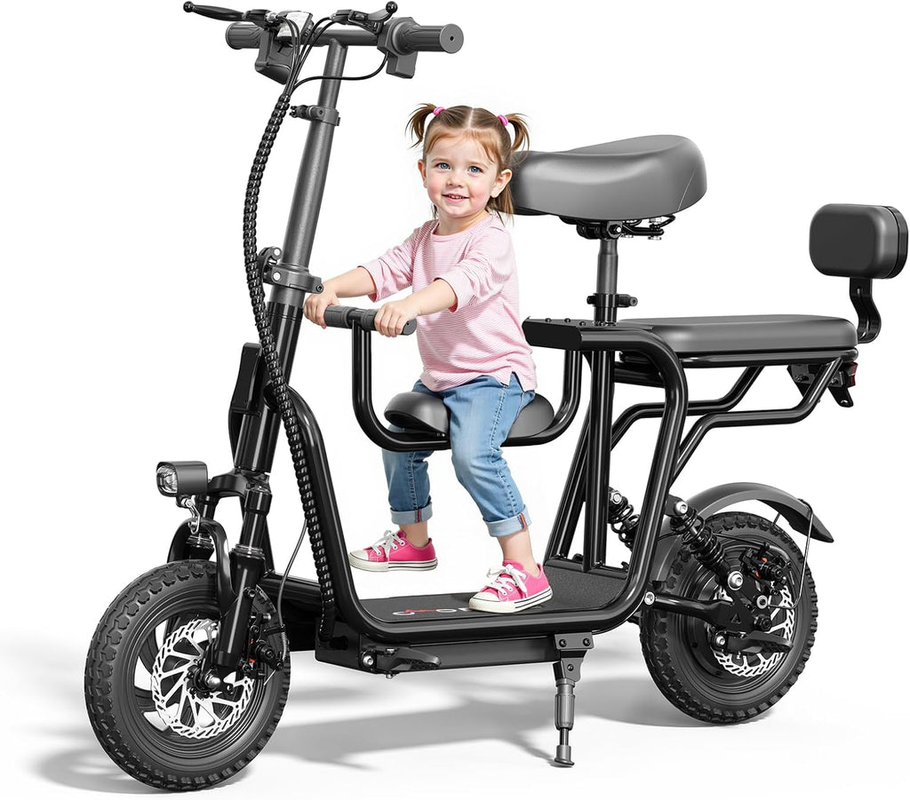 Electric Scooter with Seat for Adult, 36V/48V Electric Scooter for Adults 500W/750W Motor, 20 Mile Range