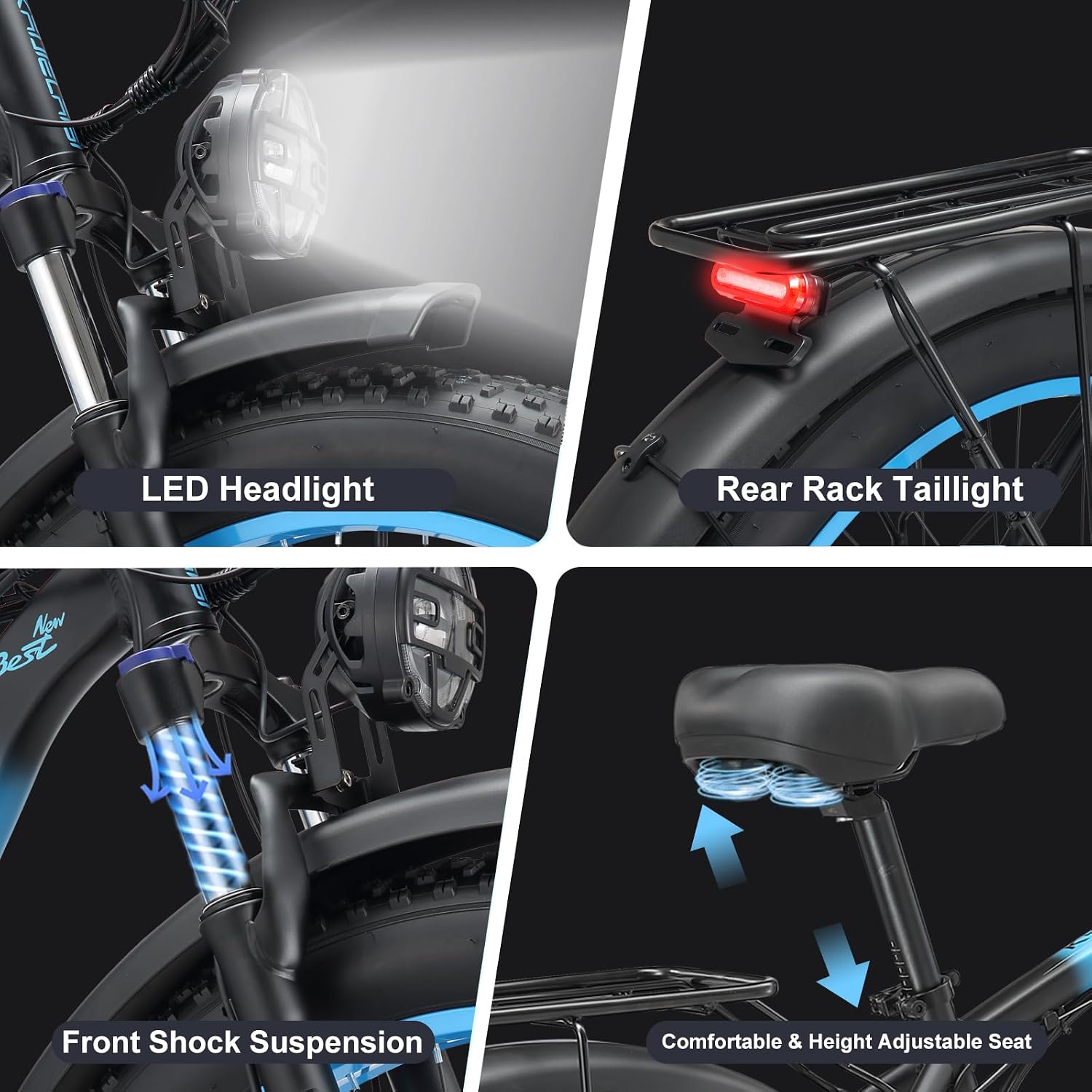 AWD Dual-Motor All-Terrain Electric Bike | Peak 4000W 26” Fat Tire Adult E-Bike