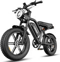 750W All-Terrain Fat Tire Electric Bike for Adults – 20" Moped Style E-Bike with 48V 15.6Ah Battery