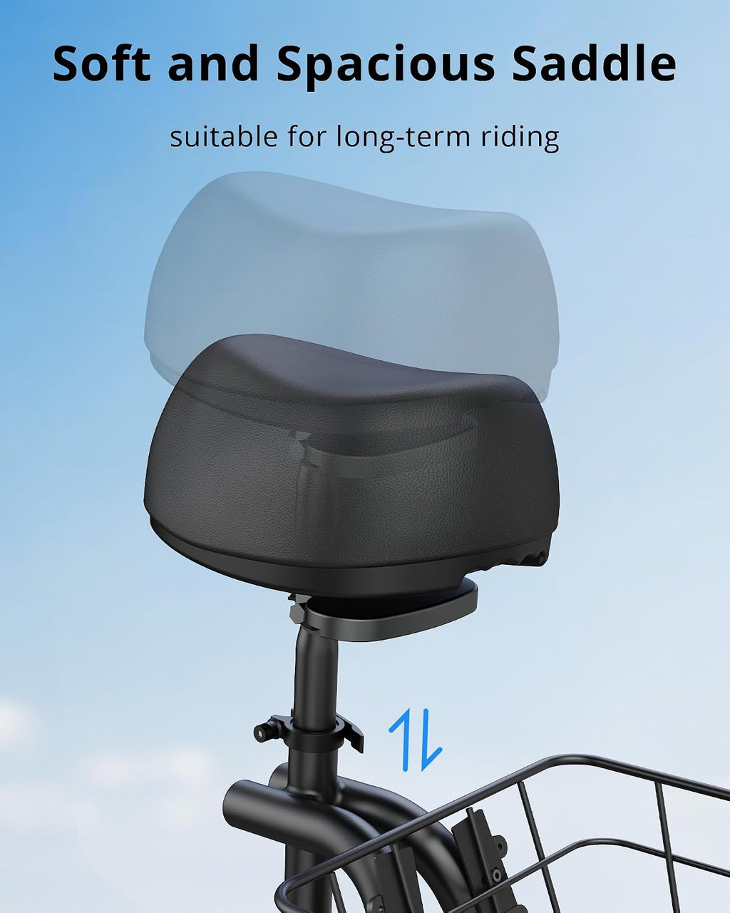 Electric Scooter for Adults & Teens with Seat, 450W Motor, Upgraded Stable