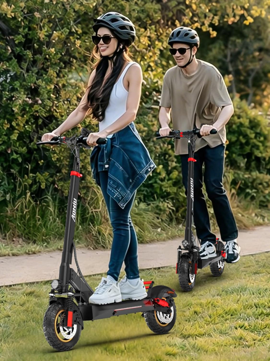Electric Scooter for Adults Escooter with Seat Off Road E Scooter 25-30mph Fast 300 Lbs+ Heavy Duty