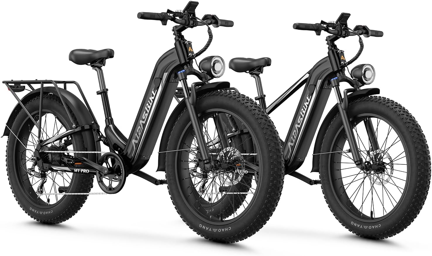 All-Terrain 26" Fat Tire Electric Bike Combo Pack – 1800W Peak Motor, 48V 17.5Ah Removable Battery, 7-Speed 85-Mile Long Range Adult E-Bike Set