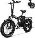 Folding All-Terrain Full Suspension Electric Bike | 1000W Peak Adult E-Bike with 20" Fat Tires
