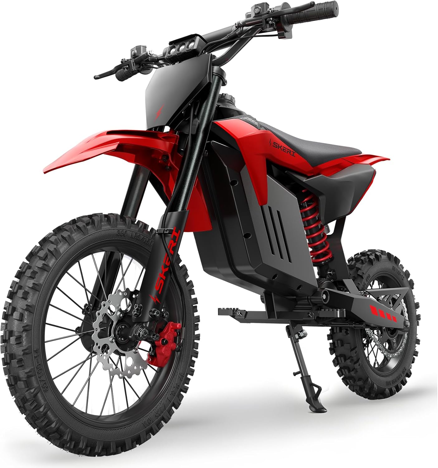 Electric Dirt Bike for Adults & Teens, 14"/12" Fat Tire 3200W Motor 37MPH Off-Road EBike, 48V