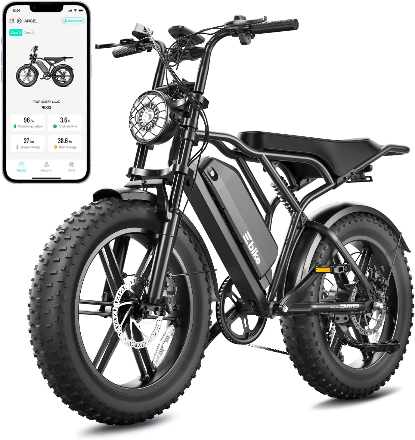 Electric Bike for Adults, 1500W Peak Motor 60 Miles Fat Tire Ebike with 48V 15Ah