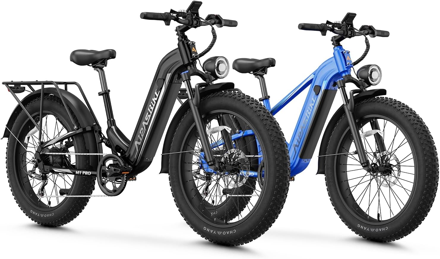 All-Terrain 26" Fat Tire Electric Bike Combo Pack – 1800W Peak Motor, 48V 17.5Ah Removable Battery, 7-Speed 85-Mile Long Range Adult E-Bike Set