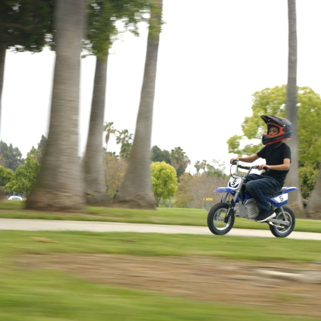 Electric Bike for Kids Ages 8+, 140 lb Max Weight, Blue