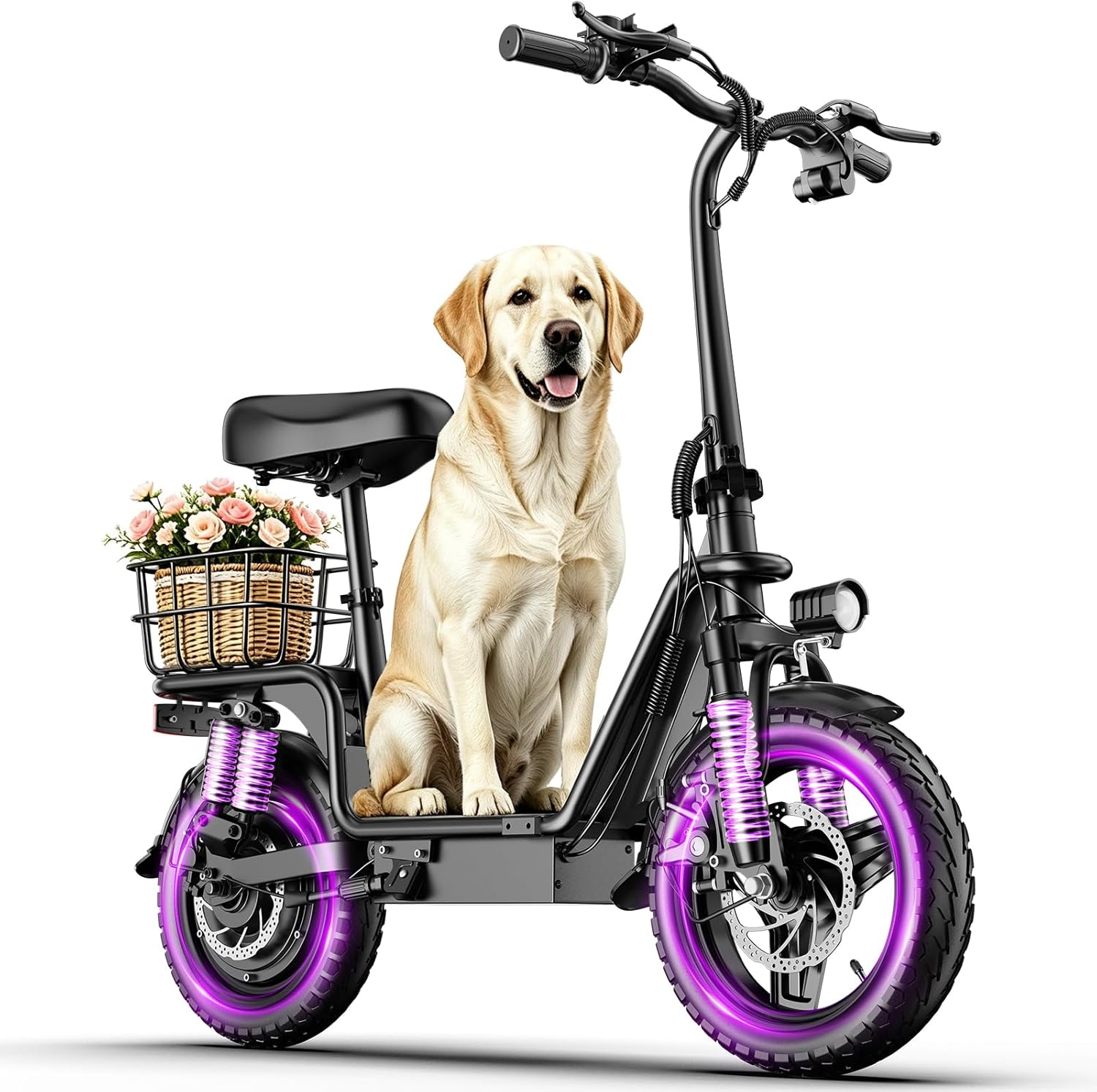 Electric Scooter with Seat for Adults,1000W Peak Power, 35 Mile Long Range