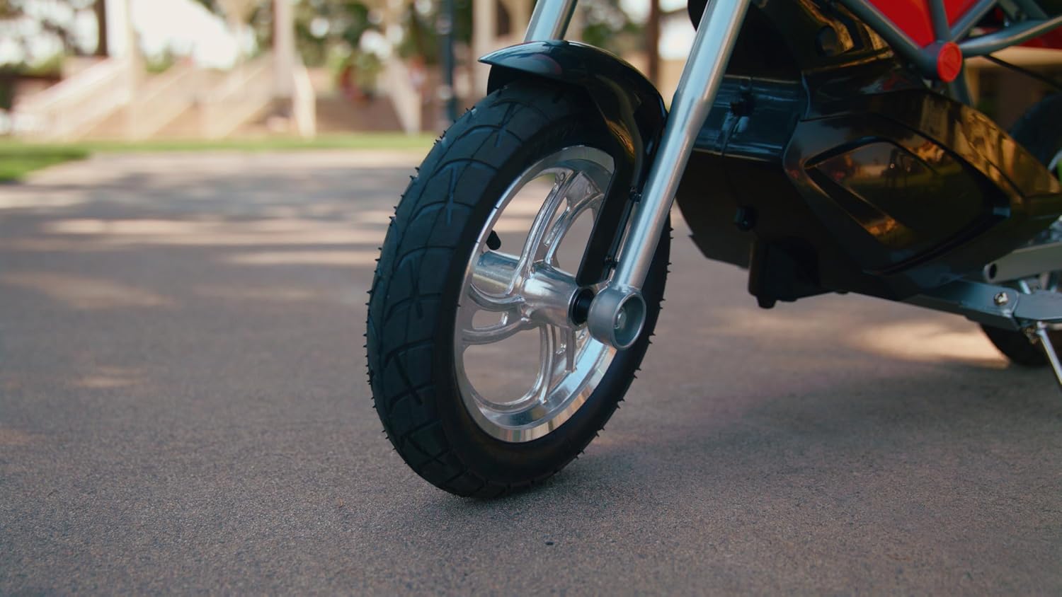 Compact Electric Street Bike - Red/Black