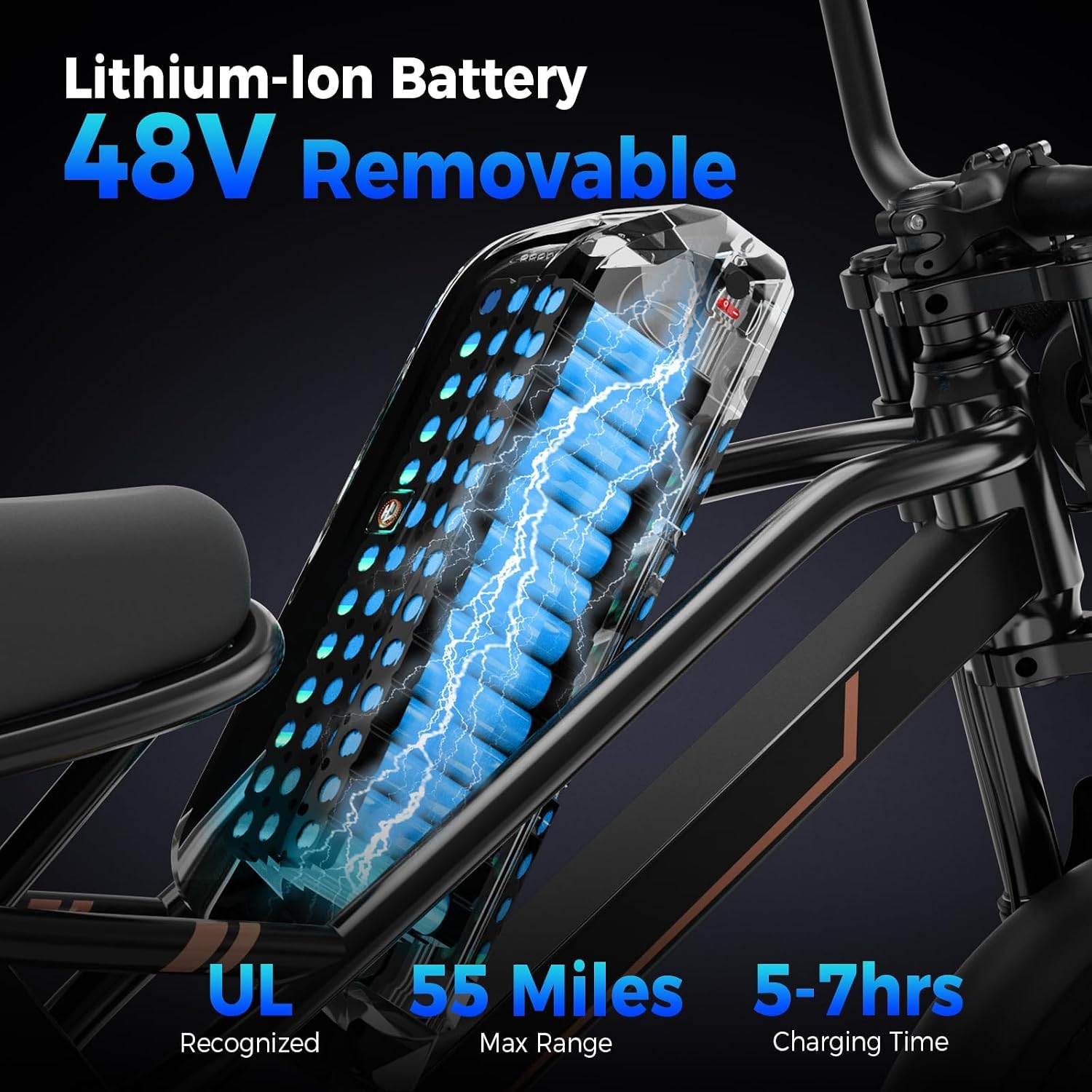 2000W Peak All-Terrain Fat Tire Electric Bike for Adults – 32 MPH Adventure E-Bike with 48V Removable Battery