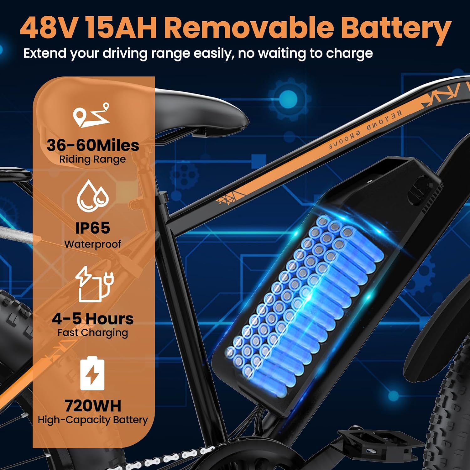 High-Power All-Terrain Fat Tire Electric Mountain Bike