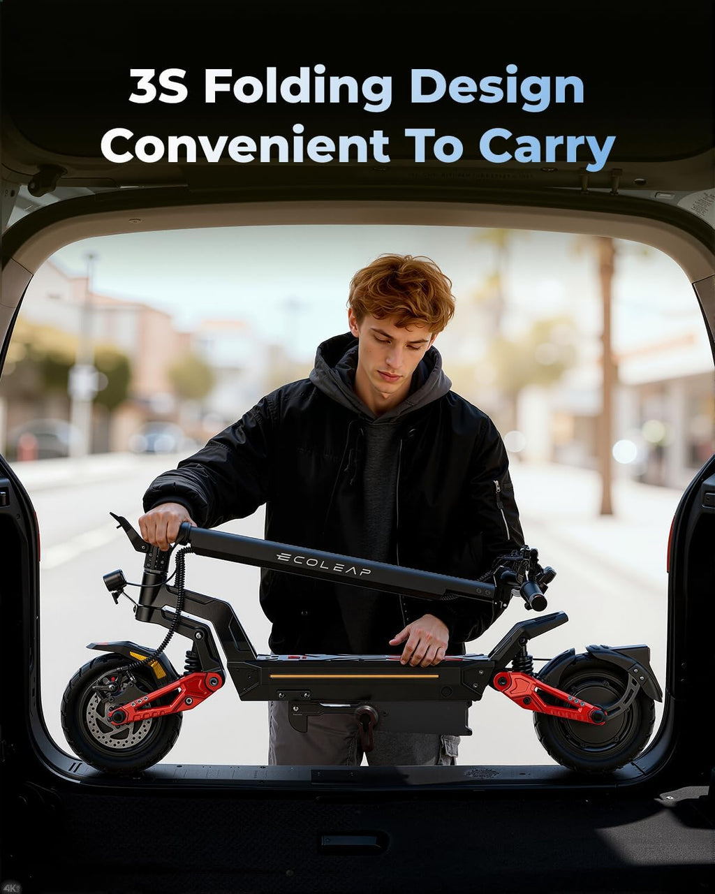 Electric Scooter for Adults, 28/43.5 MPH, 50/75 Mile Range, 1500W/4000W Peak Motor, Dual Hydraulic Suspension, 4G Smart, UL2272/2271 Certified