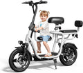 Seated Electric Scooter for Adults | 500W Peak Power Motor, 14" Tires (17.4 MPH & 20-Mile Range)