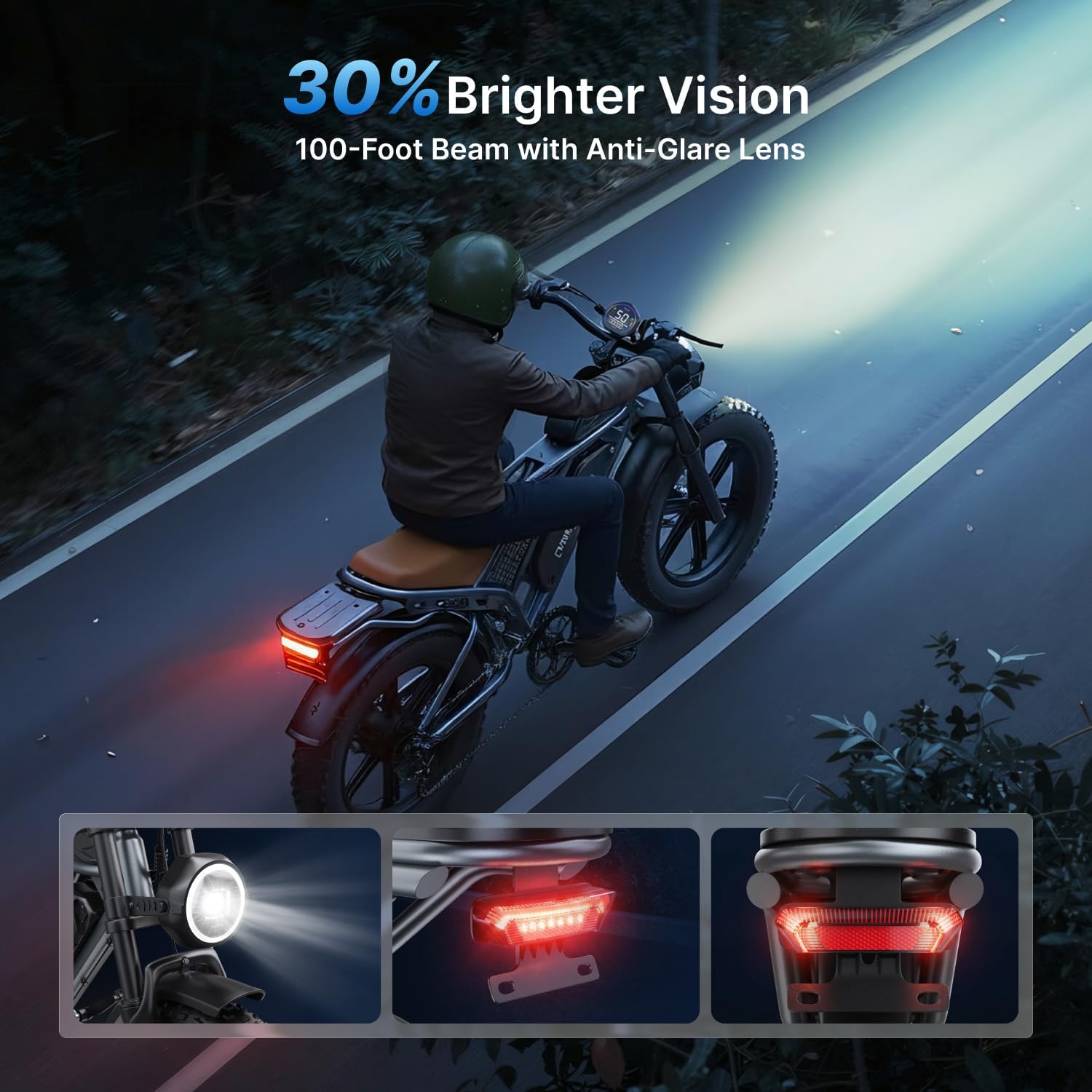 Electric Bike for Adults,2000W Peak Motor&28MPH Electric Dirt Bike，48V 20AH/35AH/60AH