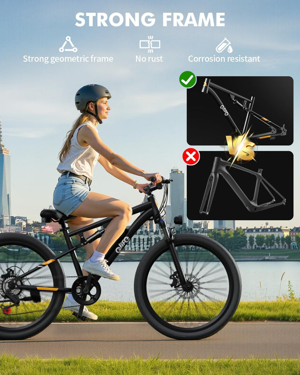 27.5" Mountain Electric Bike | 1200W Peak 21-Speed Adult & Teen E-Bike