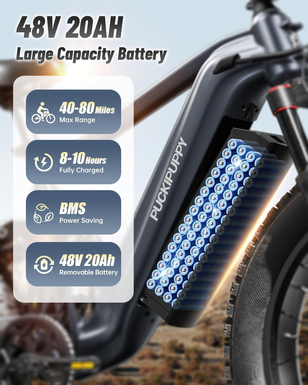 26" Fat Tire Dual Motor Electric Bike | Torque Sensor & Full Suspension