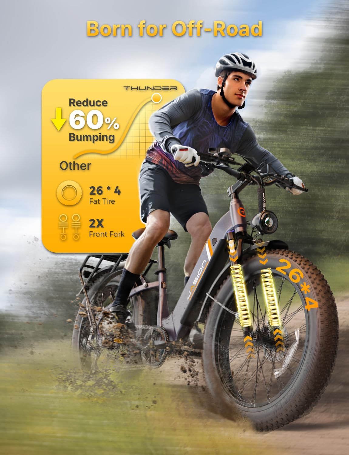 26" High-Capacity Fat Tire Electric Bike – Peak 1800W Motor & UL 2849 Certified