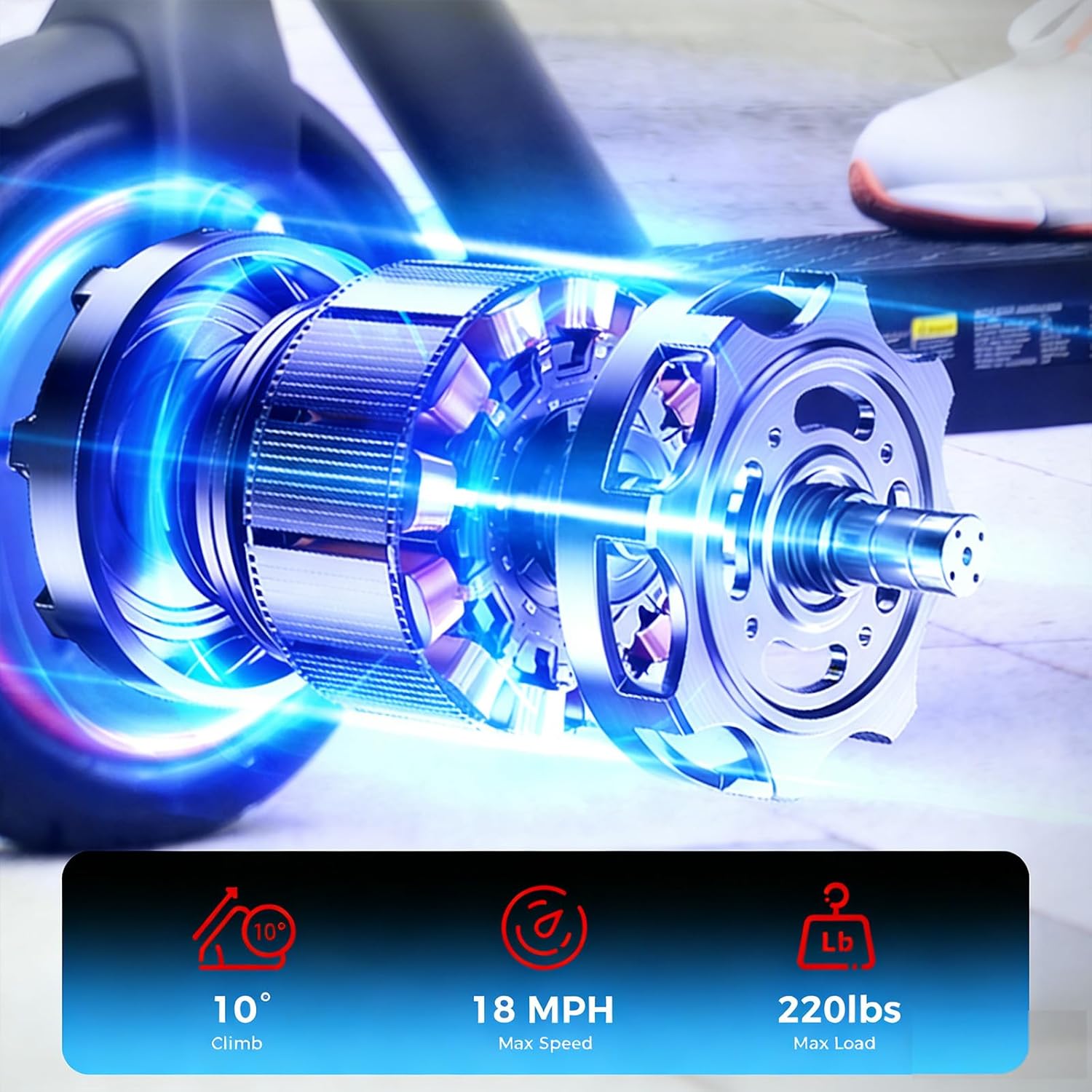 Electric Scooter - Electric Scooter Adults, 1000W/500W Motor, 25/21/18 MPH, 10''/8.5'' Tires, 28/23/21 Miles, APP Control, Dual Brake, Long Range Electric Scooter for Gift