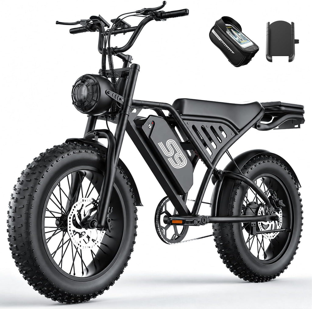 20" All-Terrain Fat Tire Electric Dirt Bike for Adults – 2500W Peak Motor, 48V 20Ah Removable Battery, NFC & Password Lock E-Bike