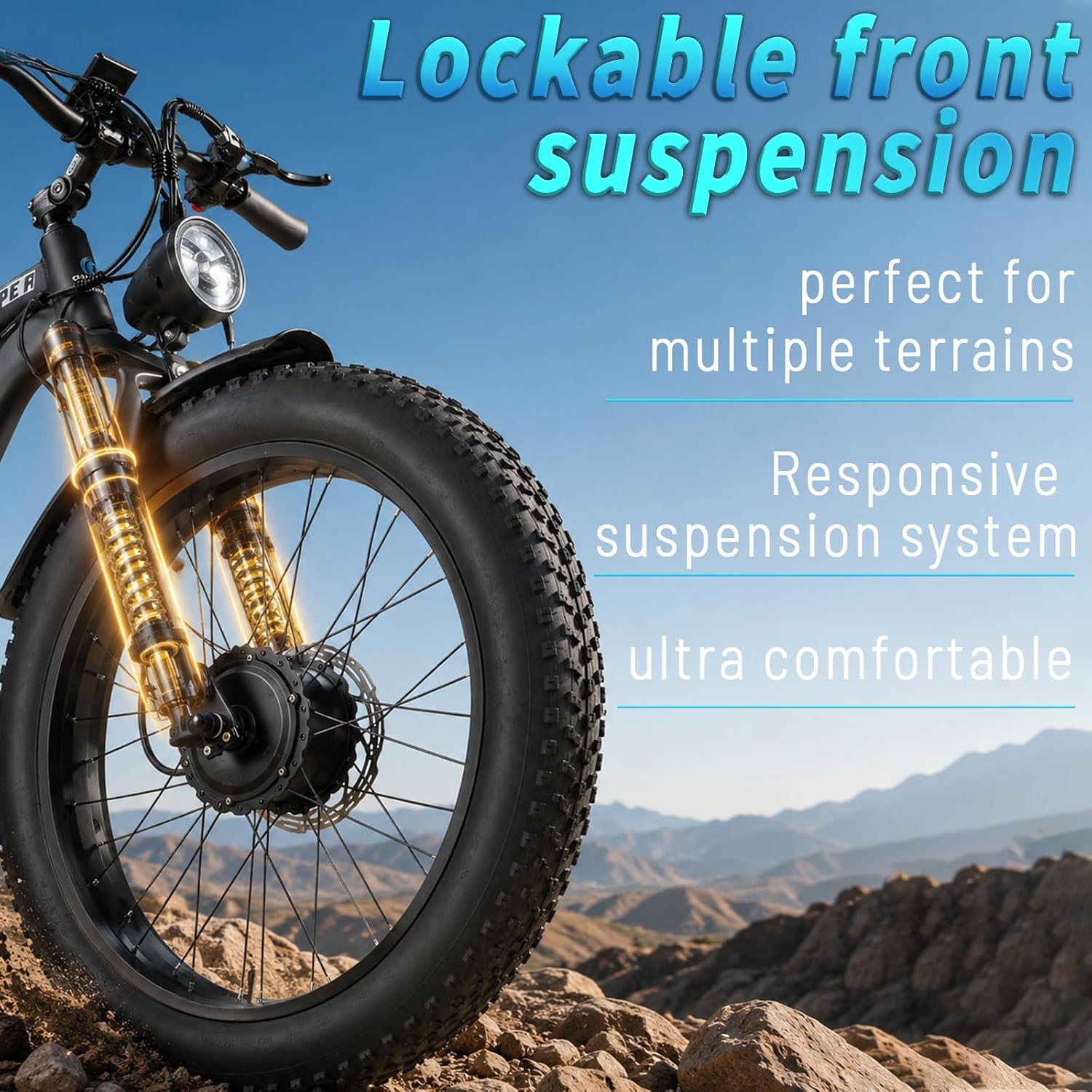 9000W Peak Dual Motor Adult Mountain Electric Bike | 24" Fat Tire E-Bike