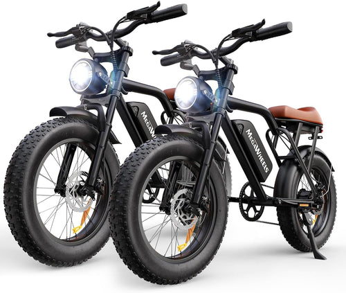 20" All-Terrain Fat Tire Electric Bike – 1500W Peak Full Suspension Moped-Style E-Bike (UL 2849 Certified)
