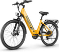 Step-Through 26" Electric Commuter Bike – 500W High-Efficiency E-Bike for Adults (48V 499Wh Removable Battery, 7-Speed, Comfort Low-Step Bicycle for Men & Women, SGS Certified to UL 2849)