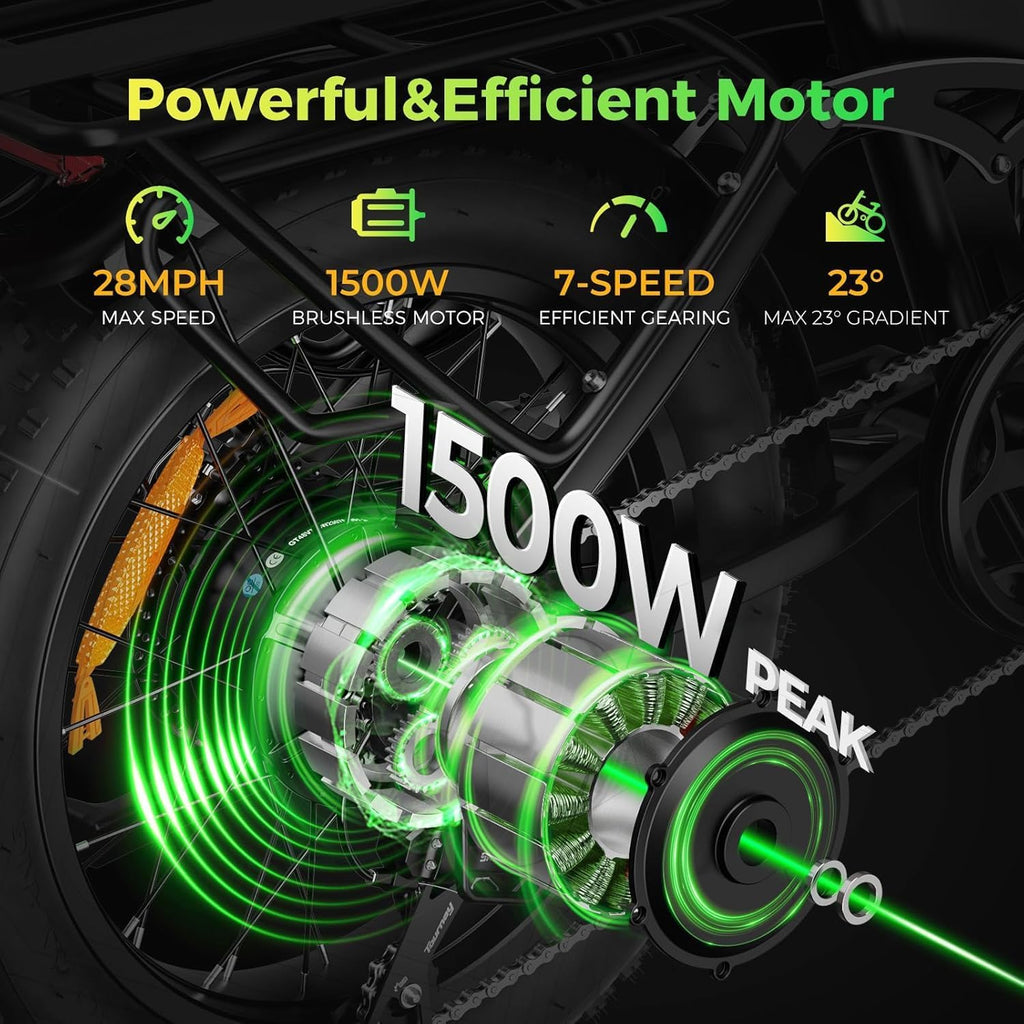 20" Folding Full Suspension Fat Tire Electric Bike