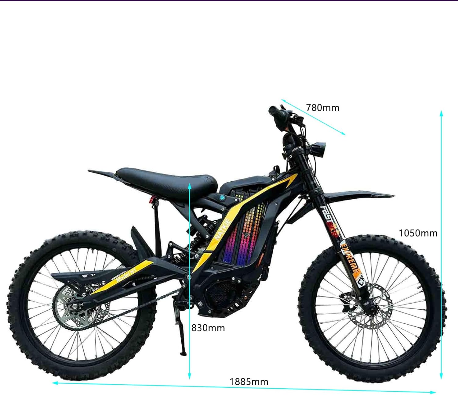 Electric Motorcycle Bike for Adults, Electric Dirt Bike 8000W(Peak) Mid-Mounted Motor 72V/30AH