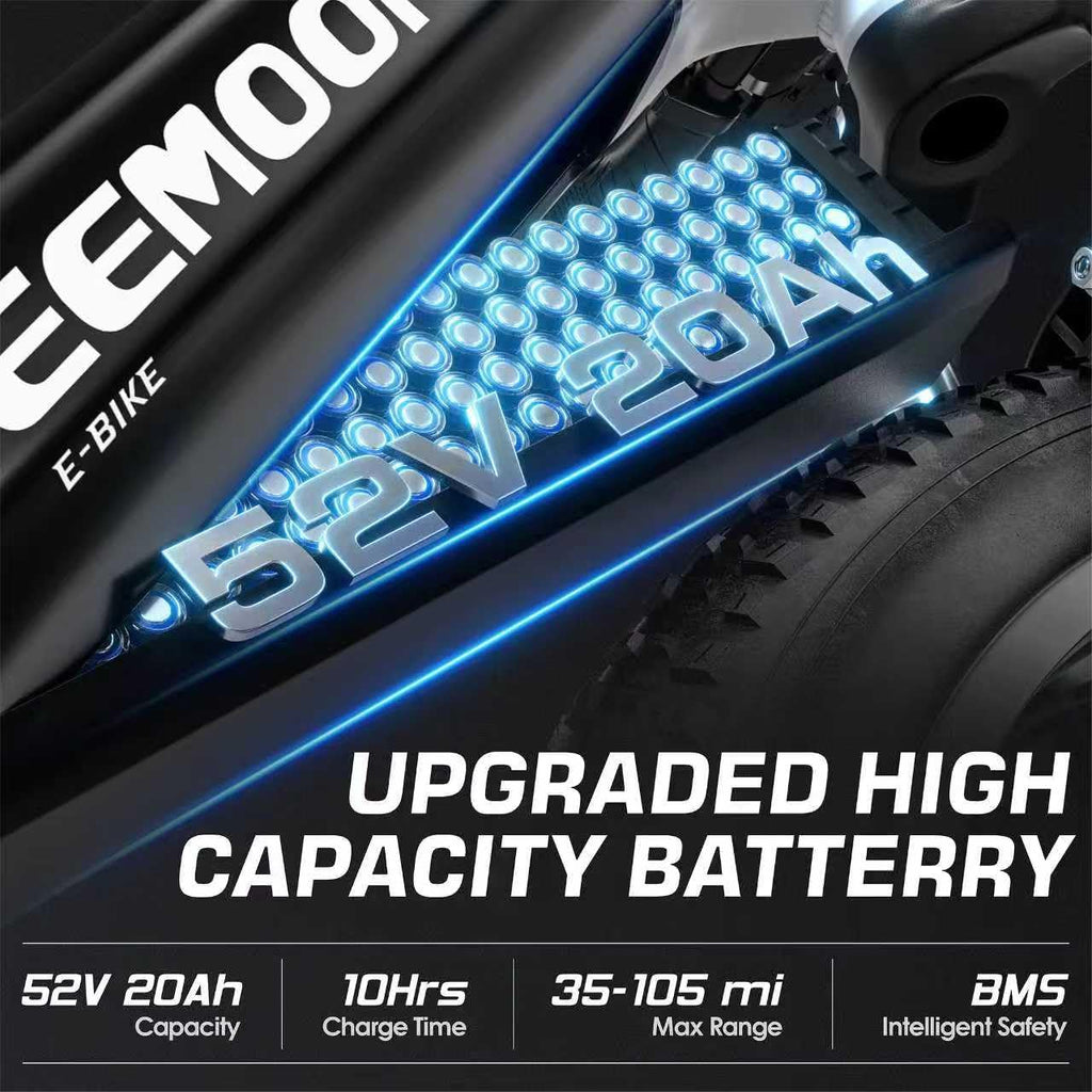 26" Dual Motor All-Terrain Electric Bike – 4000W Peak High-Performance Off-Road Mountain E-Bike