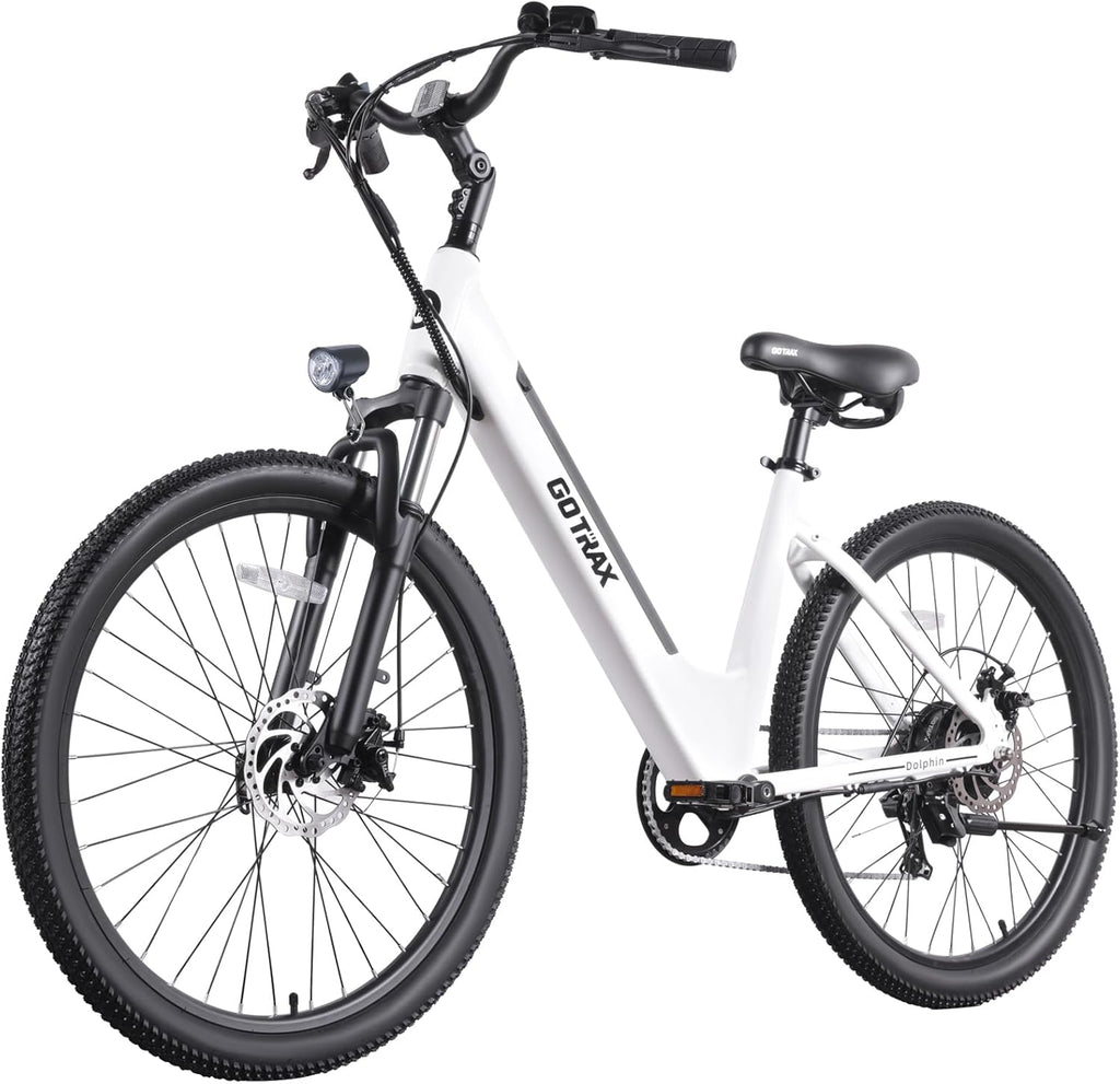Electric Bike, Max Range 30Miles(Pedal-assist1) & 20Mph Power by Peak 500W, 5 Pedal-Assist Levels