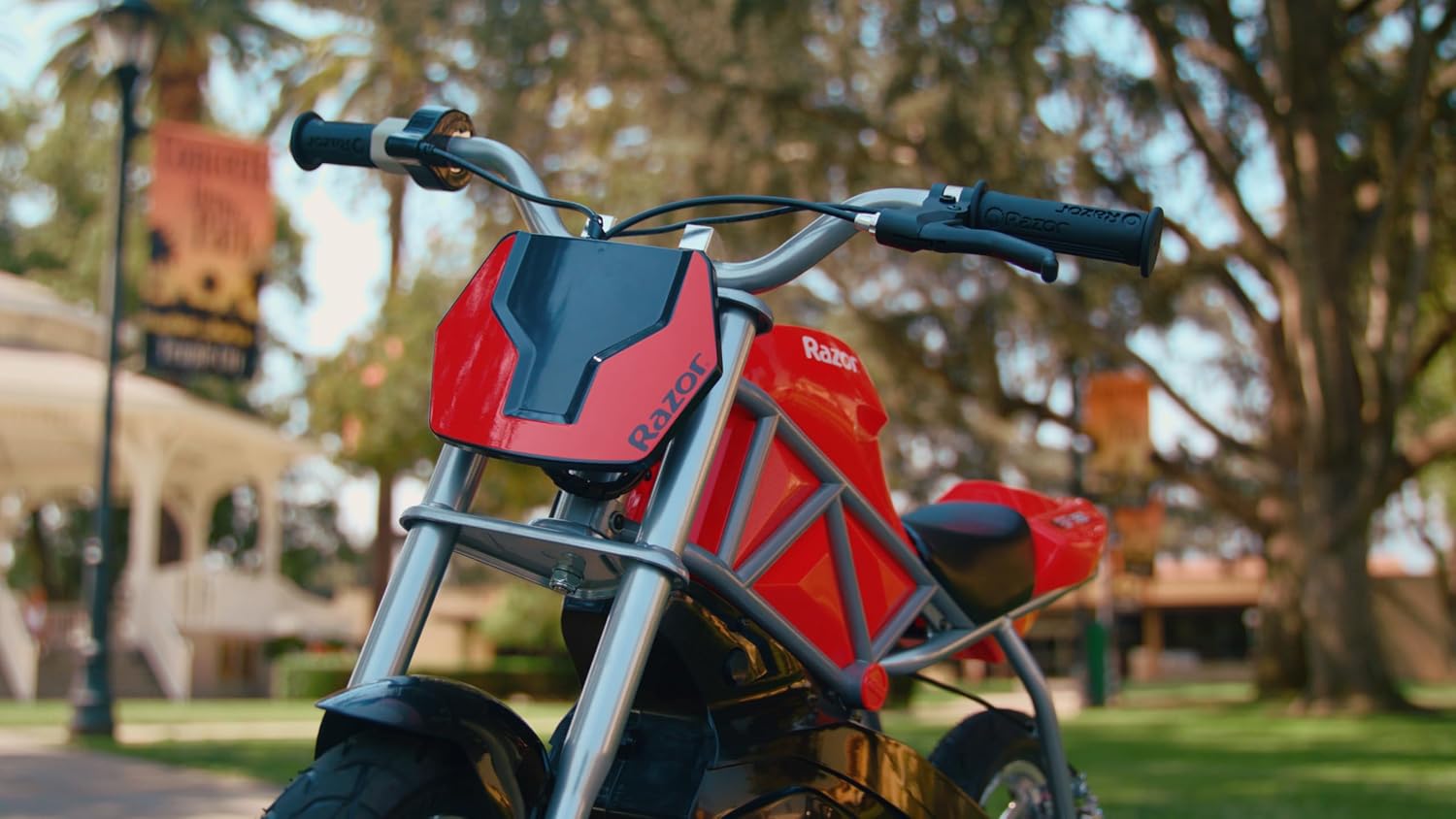 Compact Electric Street Bike - Red/Black