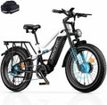 Dual Motor Electric Bike | 4000W Peak, 52V 20Ah Detachable Battery, 24" Fat Tires, 40 MPH Full Suspension All-Terrain E-Bike for Adults