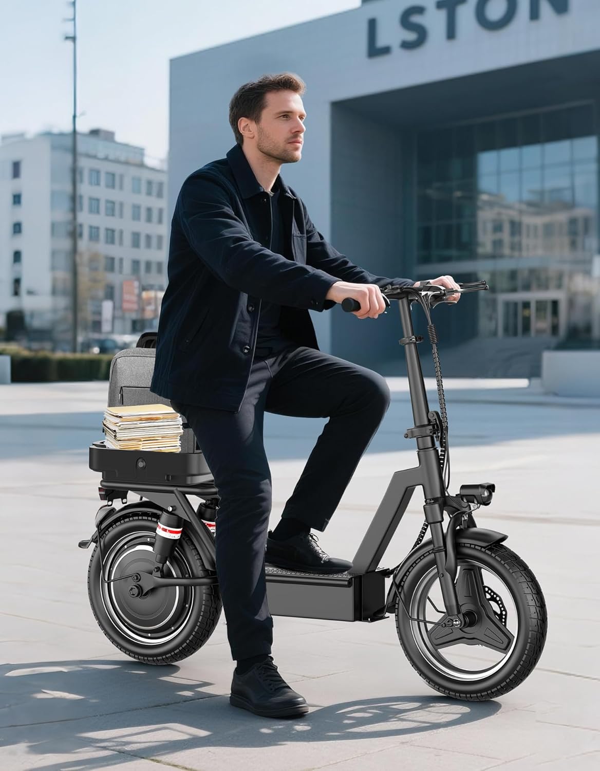 Electric Scooter for Adults, 25MPH Top Speed, 35 Miles Max Range, 48V 15Ah